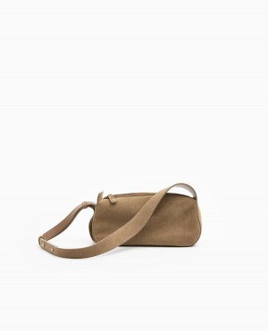 Brown Accessories Flattered Tuna Shoulder Bag Suede Bags | CAICD79756