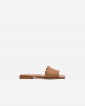 Brown Shoes Flattered Mouna Leather Sandals | CACVG16609