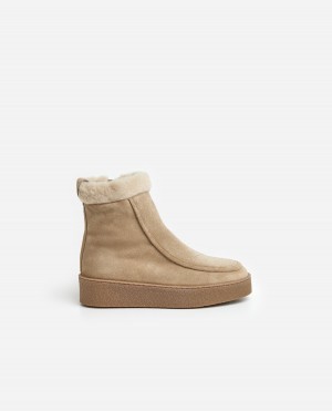 Brown Shoes Flattered Simone Suede Boots | ACADF36967