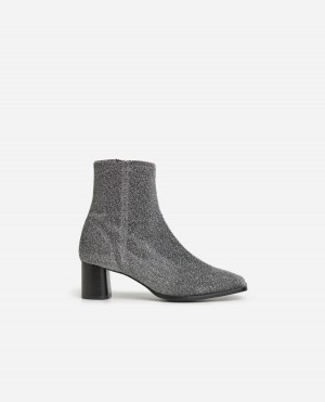 Silver Shoes Flattered Margret Textile Boots | FCAHY34036