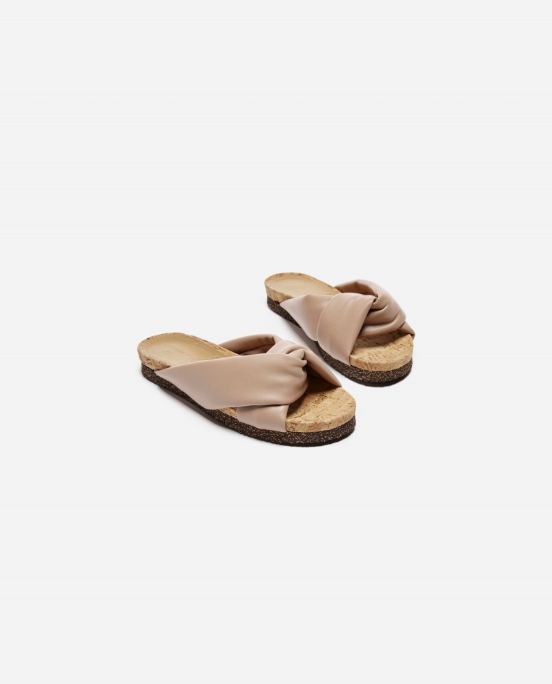 Beige Shoes Flattered Lou Vegan Material Sandals | ACAWC20524