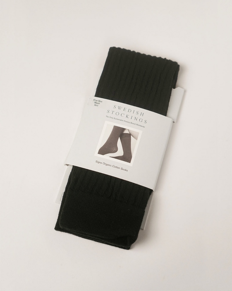 Black Accessories Flattered Sock Cotton Accessories | XCAGW81870