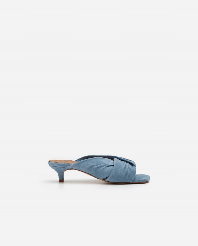 Blue Shoes Flattered Emi Suede Heels | CADFL55042