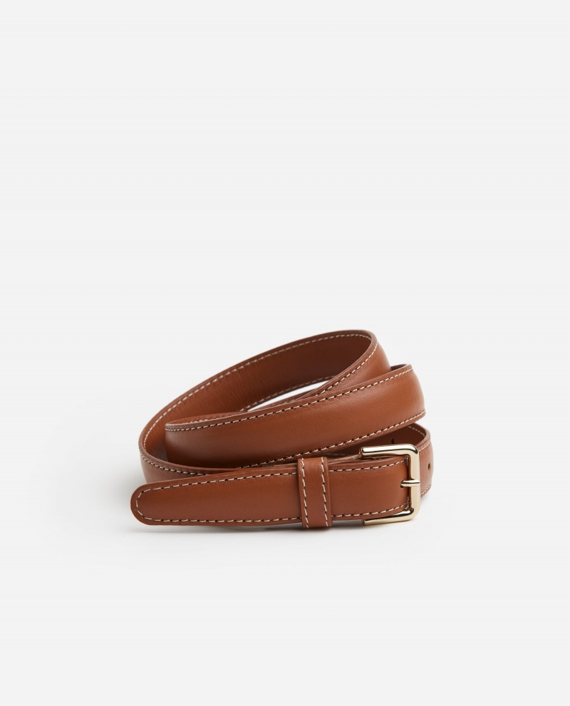 Brown Accessories Flattered Barbara Belt Leather Accessories | CAXBR39122