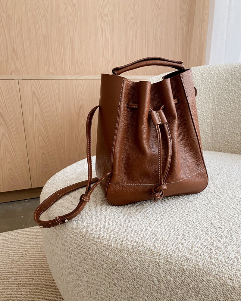 Brown Accessories Flattered Bo Bucket Bag Leather Bags | FCAUI11217