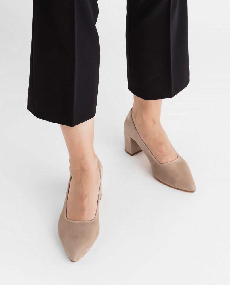 Brown Shoes Flattered Alison Suede Heels | CADYB24009