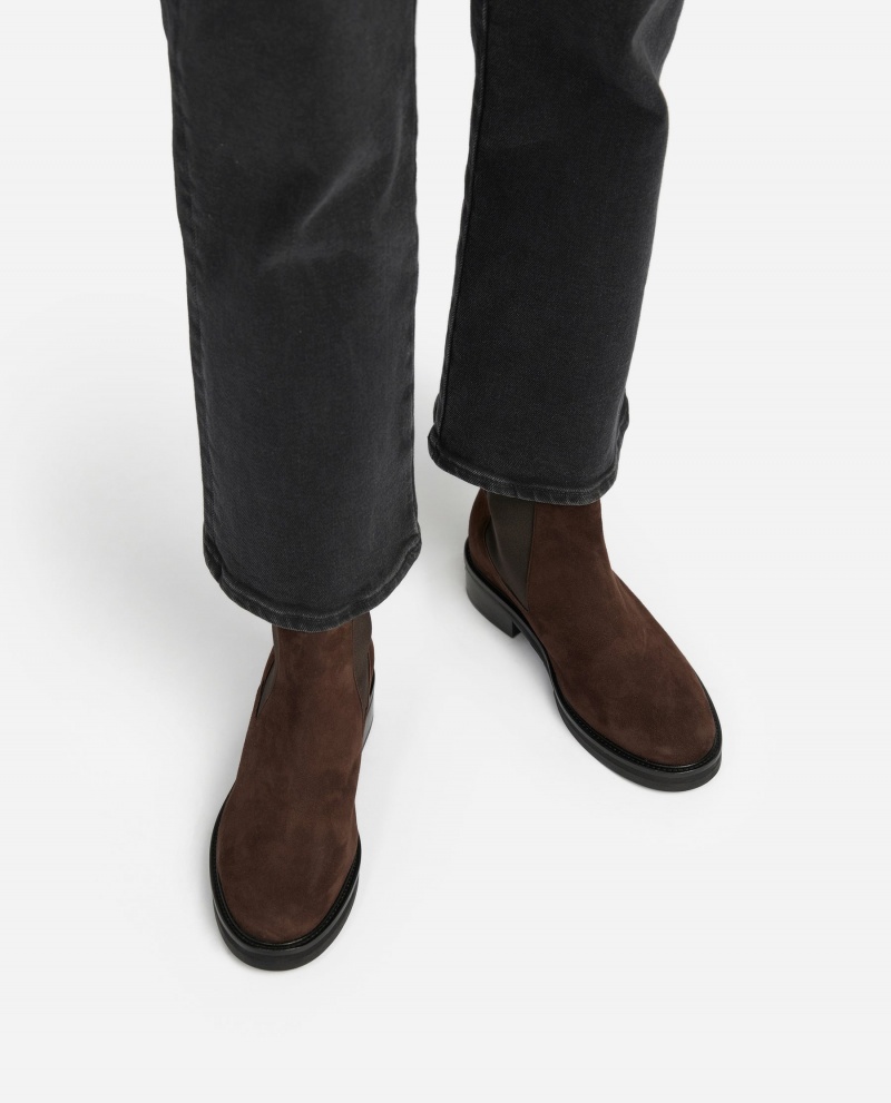 Brown Shoes Flattered Franca Brown Suede Boots | CAXBR18265