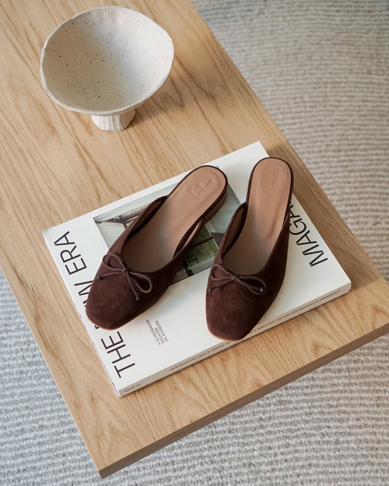 Brown Shoes Flattered Malva Suede Ballet Flats | UCAND44642