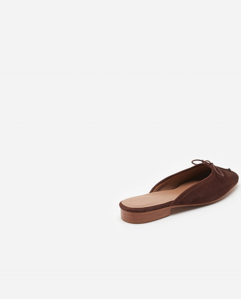 Brown Shoes Flattered Malva Suede Ballet Flats | UCAND44642