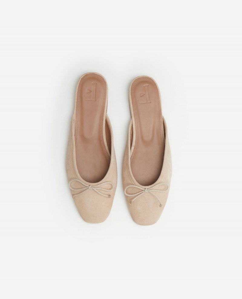 Brown Shoes Flattered Malva Suede Ballet Flats | UCAND96024