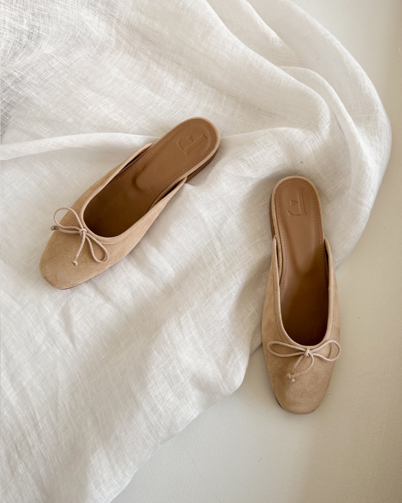 Brown Shoes Flattered Malva Suede Ballet Flats | UCAND96024