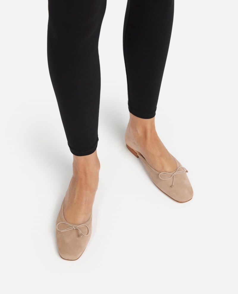 Brown Shoes Flattered Malva Suede Ballet Flats | UCAND96024