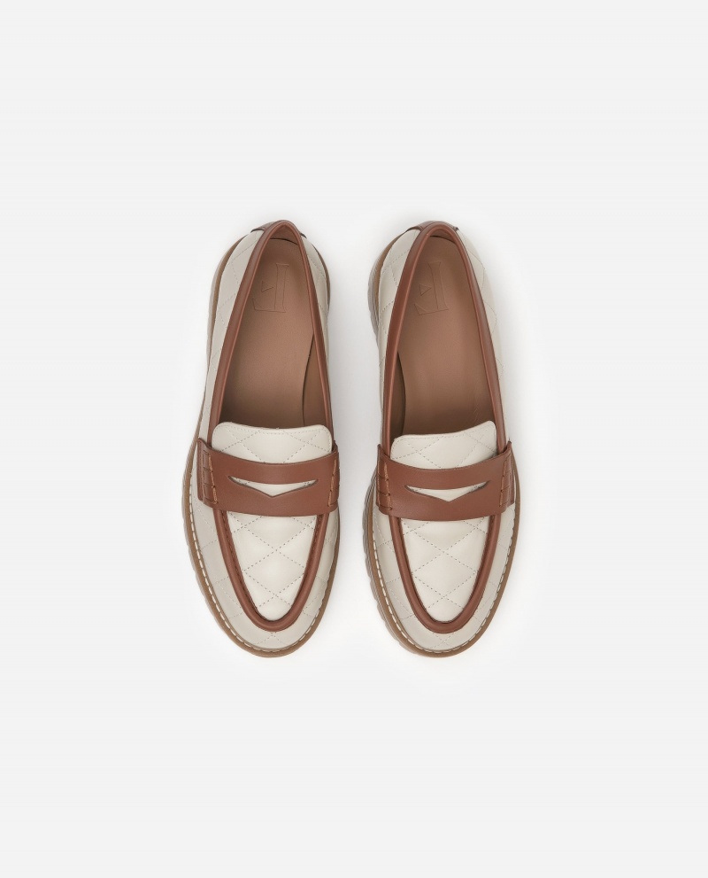 Brown Shoes Flattered Signe Leather Loafers | GCACA46712