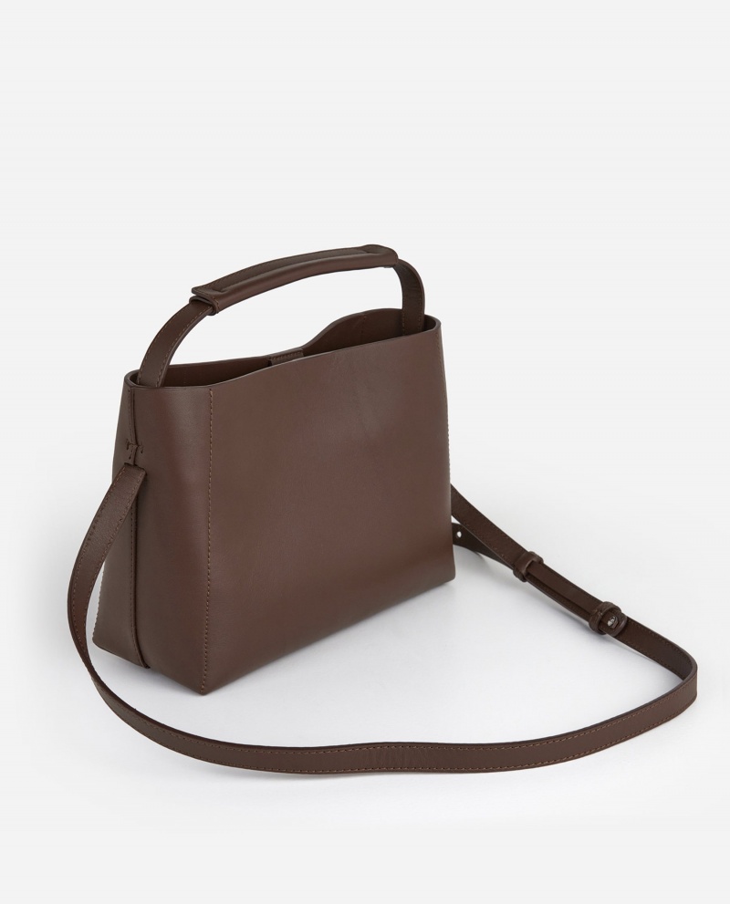 Chocolate Accessories Flattered Hedda Grande Handbag Leather Bags | CACVG59583