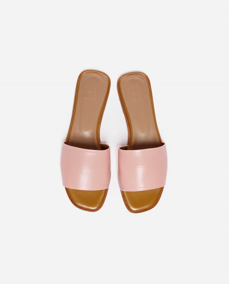 Pink Shoes Flattered Mouna Leather Sandals | ACAWC89298