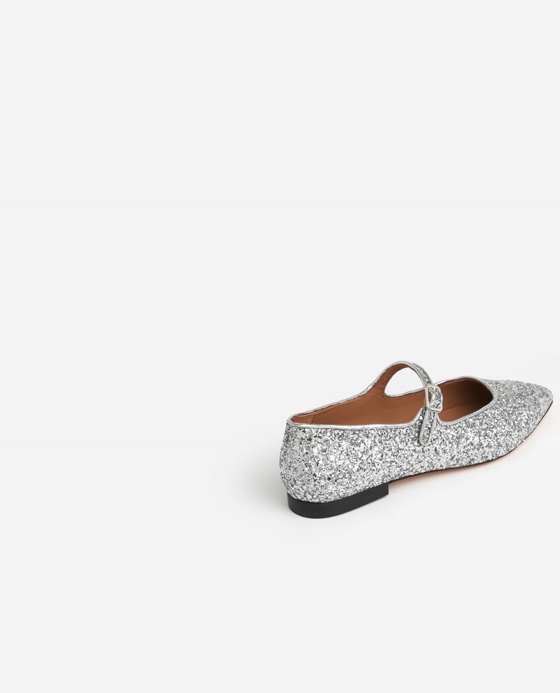 Silver Shoes Flattered Camila Textile Ballet Flats | CAQAV83520